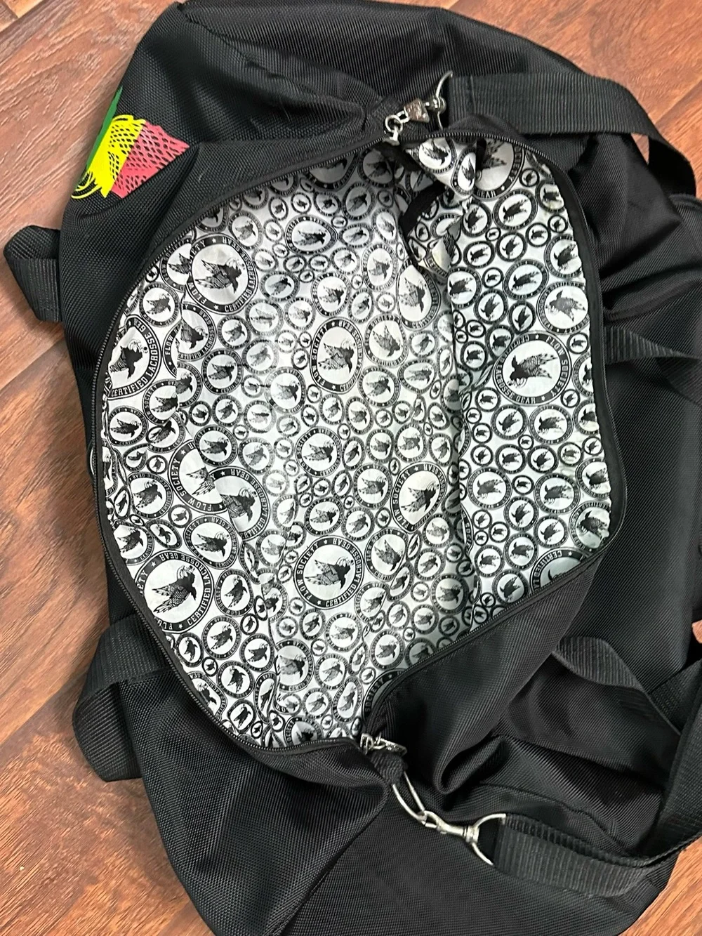 Rare authentic Flow Society Rasta Monkey Banana Lacrosse Duffel Gear Bag AA23